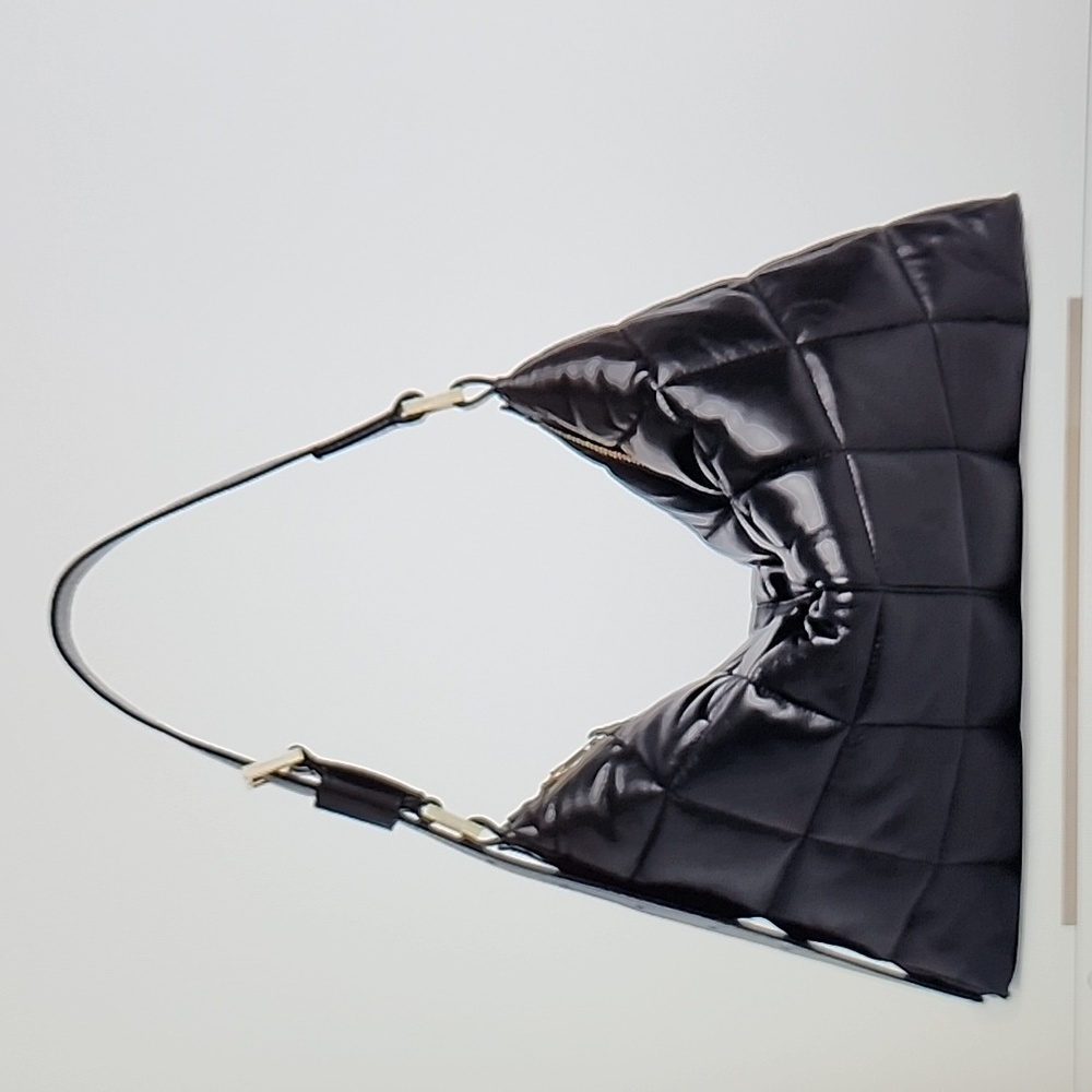 All Saints Black Quilted Edbury Shoulder Bag